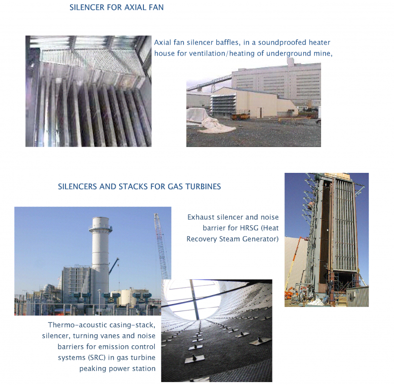 C brochure page 2 showing axial fan and gas turbine applications